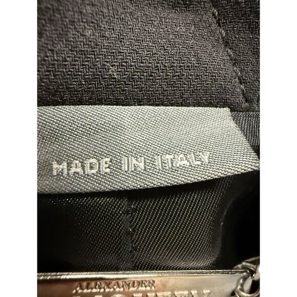 Alexander McQueen Double-Breasted Asymmetrical Black Coat - Picture 15 of 15